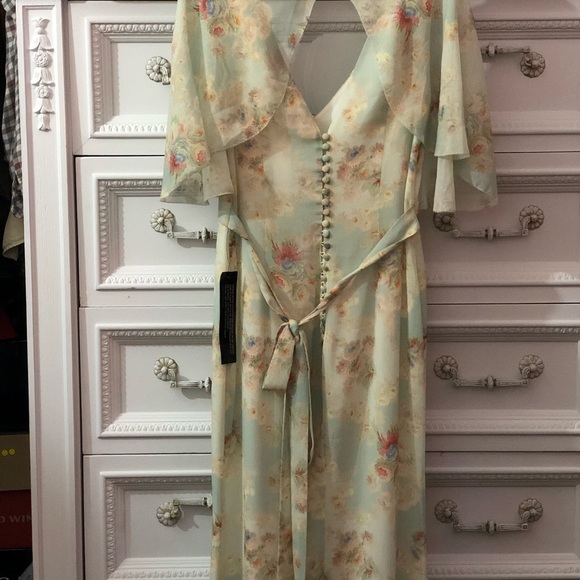 Topshop Muted floral print dress - Picture 8 of 12